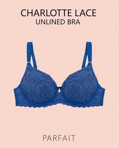 Charlotte Lace Unlined Bra - Black Onyx