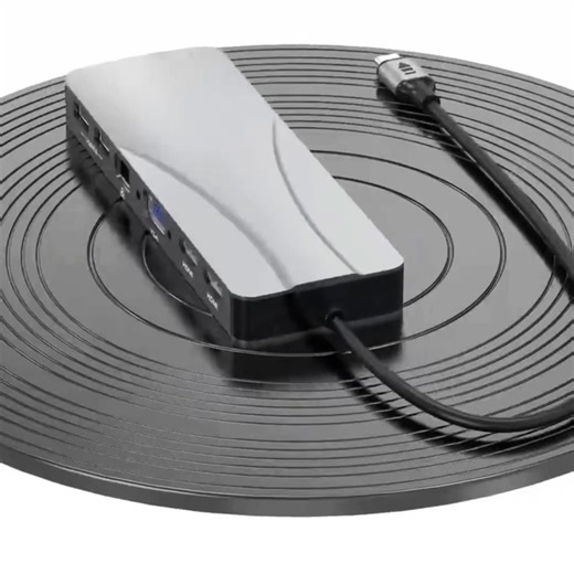 Rocketek USB C HUB 11-in-1 Multiport Adapter with 4K 60Hz HDMI SD TF Card Reader USB 3.0 5 Gbps High Speed Docking Station