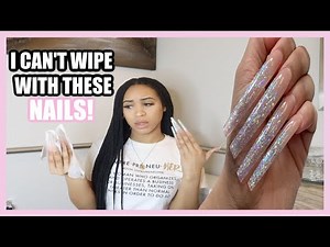I Wore XXL Nails for 24hrs!?😅