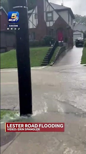 FLOODING: Cincinnati's Pleasant Ridge neighborhood sees flooded streets