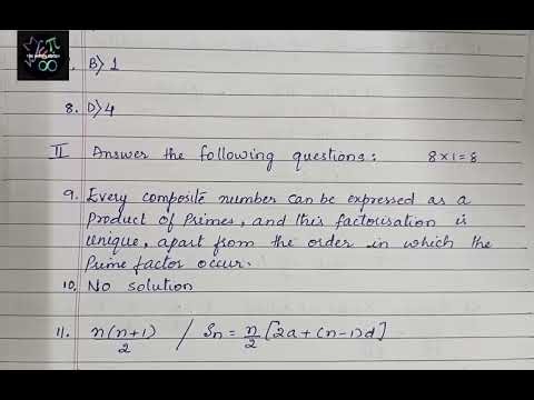 Sslc Maths KEY ANSWER Midterm exam karnataka state Board 2025-26