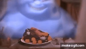 the ghostly trio eating on Make a GIF