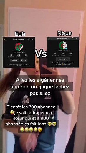 Algérie vs Maroc sur TikTok