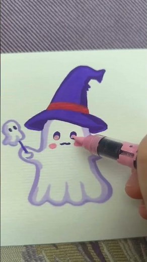 かわいいハロウィンのおばけとカボチャの簡単イラストを描いてみよう 🎃👻