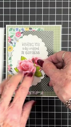 BEAUTIFUL ROSE CARD #cardztvwithmary #diy #card