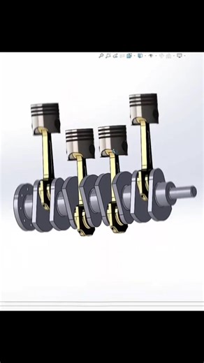 How an Engine Works ⚙️ | Crankshaft & Piston in 3D #shorts #youtubeshorts #feedshorts