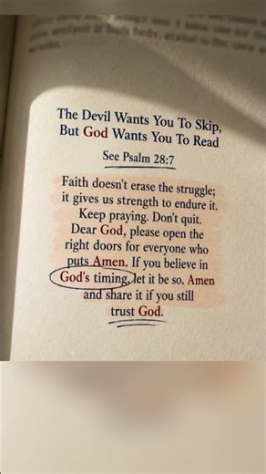 Psalm 28:7 🙏 Faith Gives You Strength to Keep Going | Trust God's Timing ✝️