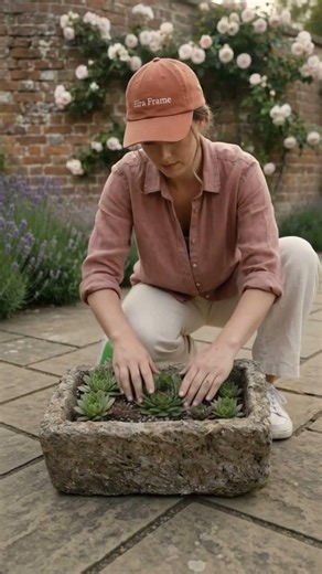 I used a secret mixture to make this unique garden trough look 200 years old #diy