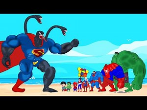 Team HULK & SPIDERMAN vs SUPERMAN - VENOM : Returning from the Dead SECRET - SUPER HEROES MOVIE