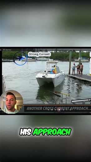 Boat Docking Mistakes: Current Fail - Have a Plan! #shorts