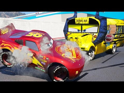 CARS 3 MISS FRITTER TIME DOWNTOWN DEMOLITION DERBY CARS 3 RACE