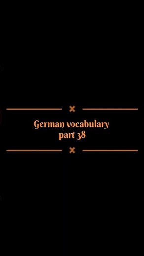 German vocabulary | Learn German Language | Free German Language Course | Deutsch Course