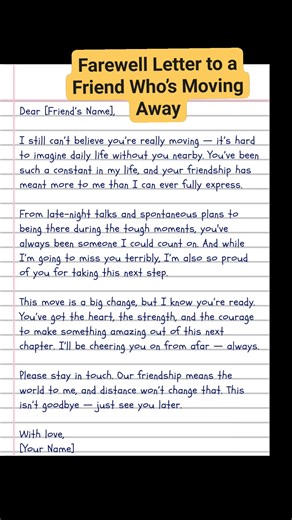 7.5K views · 67 reactions | Farewell letter writing idea part_71 #farewell #farewellletter | English Class | Facebook