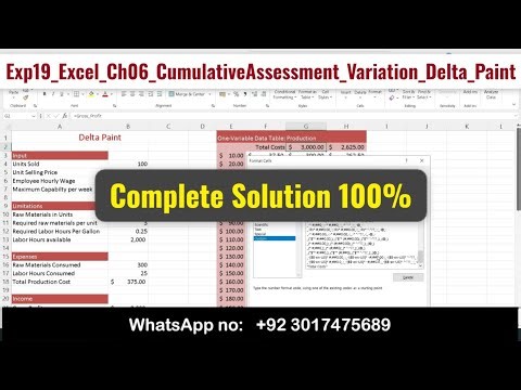 Exp19_Excel_Ch06_CumulativeAssessment_Variation_Delta_Paint #ExcelChapter6 #VariationDeltaPaint #ch6