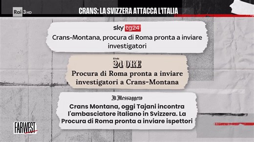Crans-Montana: lo scontro tra Italia e Svizzera - FarWest 27/01/2026