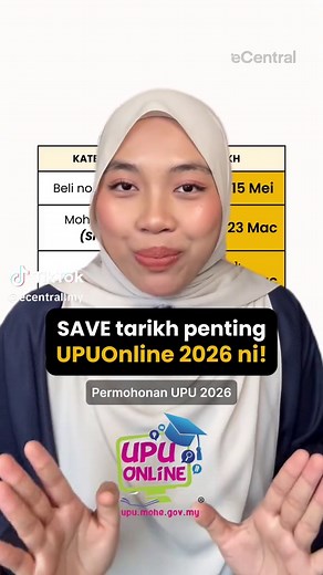 Permohonan UPUOnline 2026/2027 buka pada Khamis, 29 Jan 2026! Esok 28 Januari 2028 dah boleh start beli nombor pin UPU kat BSN. Ini tarikh penting dan step-by-step cara mohon UPU. #upuonline2026 #permohonanupuonline #upuonline #permohonanupu2026 #pendidikan