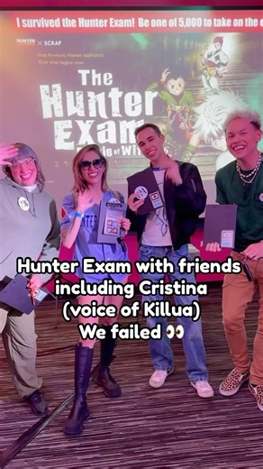 I Took the Hunter Exam With Killua’s Voice Actress… and Failed 😭⚡️ #HunterxHunter #Killua #Anime