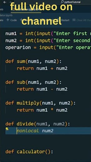 simple calculator in python