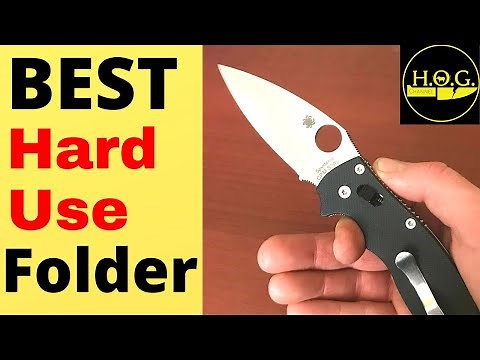 The Very Best All Around Hard Use EDC FOLDING KNIFE! Spyderco Manix 2 Knife Review