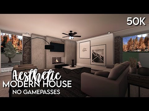 Bloxburg - Aesthetic Modern House Speed Build (No Gamepass)