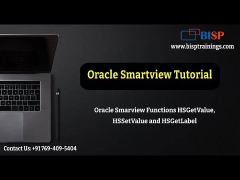 Oracle Smarview Functions HSGetValue, HSSetValue and HSGetLabel | Oracle Smartview Tutorial | BISP