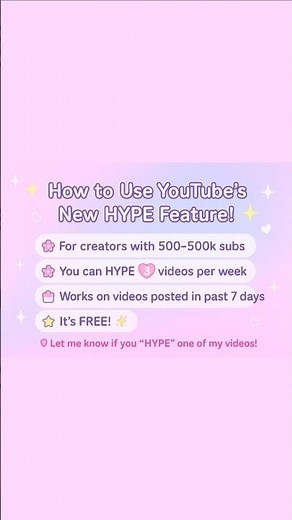 ✨ How to Use YouTube’s New HYPE Feature! ✨
