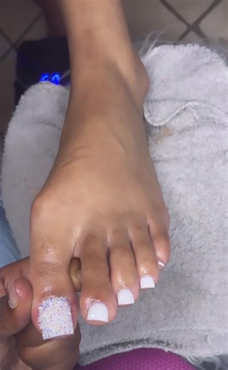 Acrylic White Toes w/ Diamonds #memphis #memphisnails #nails #atlantanails #nashvillenails #longnails #fyp #fypシ #explore #explorepage #baddies #jasdesigns #memphisnailtech #nailtech #naildesign #nailcreation