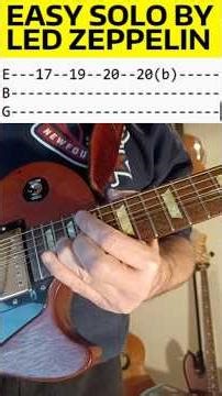 Easy Led Zeppelin Solo - Tangerine - Guitar Lesson
