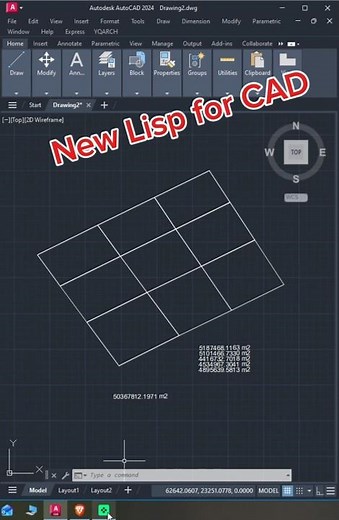 🚀 AutoCAD Lisp: Total & Individual Areas in 1 Click! 📐⚡#autocad #lisp #area