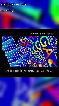 SEGA CD 2.2.1 Startup Sound Redesign