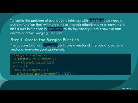 Combining lubridate Intervals: A Step-by-Step Guide to Overlapping Intervals