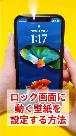 【iPhone】ロック画面に自分で撮った動く壁紙を設定する方法！#iphone #iphone壁紙 #ロック画面 #LivePhotos #スマキン