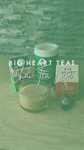Christy Wynne | STL on Instagram: "Big Heart Tea + Inspire Wellness Collagen = the perfect chai latte. ☕ If you haven’t heard of Big Heart Tea, they’re a local St. Louis, women-owned tea company and their chai is incredible. Warm, perfectly spiced, and made with real ingredients you can feel good about. It’s the kind of tea that makes your whole kitchen smell amazing. Add a scoop of collagen and now you’ve got something that’s not just cozy - it’s actually good for you. Skin, joints, hair, nails