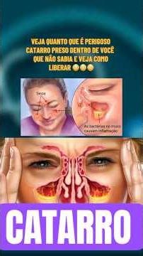 CATARRO PRESO ? O que pode ser ? 