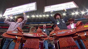 Check out Joseph B Harrison's, 2020 #TheAmerican champion team roping heeler, post win interview at AT&T Stadium. 🇺🇸 #MyAmericanDream | Durango Boot | RFD-TV | CowboyChannel | The American Rodeo