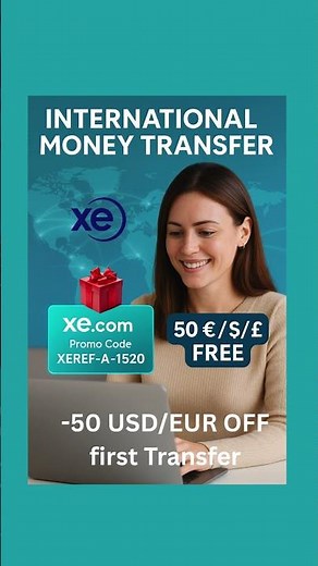 💸 how to get €50 FREE on Money Transfer| XE.com Code XEREF-A-1520 💰