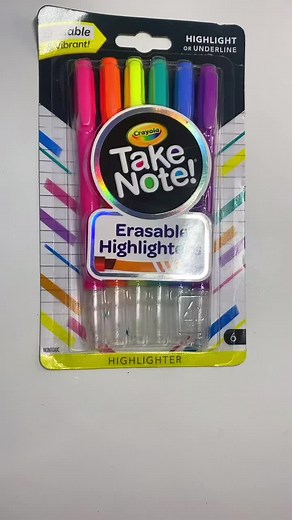 Crayola Take Note Erasable Highlighters - Product Review