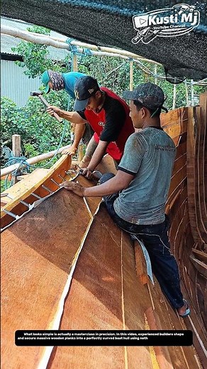 Inside the Art of Building a Wooden Ship Hull by Hand – Precision You’ve Never Seen Before.