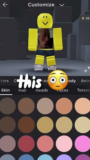 6 Year Old Me Making a SUS Roblox Avatar..😳🔥 #roblox #robloxavatar