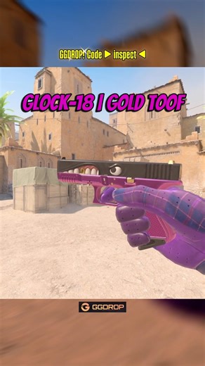 Cs2 Skins | Glock-18 Gold Toof #cs2 #shorts #gaming #ggdrop #ggdroppromocode