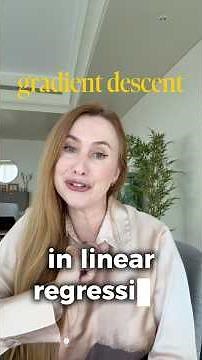 Gradient descent in linear regression #ml #stats #datascience