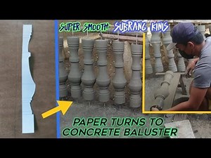 Amazing technique How Paper Turns To Concrete Baluster Cement Pattern Precast ; Amazing Skill Ideas | Kolmacz