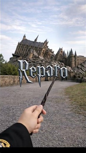 POV: Practicing Spells at Hogwarts ⚡📜 #harrypotter #magic#hogwarts