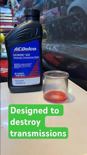 GM 10 speed transmissions failing due to this. Acdelco DEXRON ULV atf is scary fluid