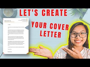 3 Tips, Tricks, and Hacks on HOW you can CREATE your COVER LETTER for your ONLINE JOB APPLICATION.
