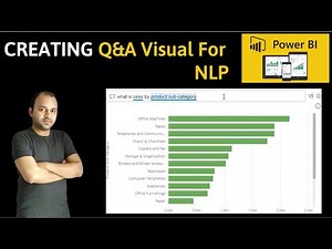 Power BI QnA Visual for Natural Language Processing NLP Visual Component