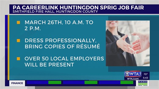 50 employers expected at Huntingdon County career fair