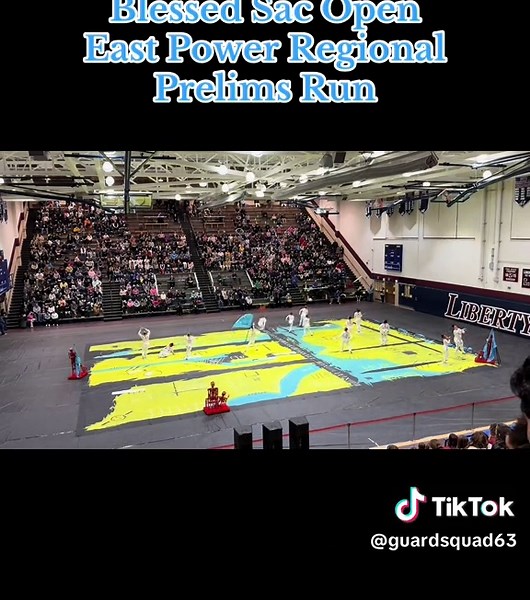 Blessed Sac OPEN prelims run @ the Bethlehem East Power Regional! #wgi #winterguard #colorguard #powerregional #fyp #viral #wgi2025 #blessedsac