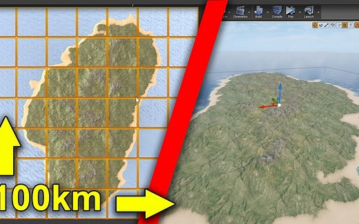 【Ue4】如何在虚幻引擎4中制作大规模的开放世界地图