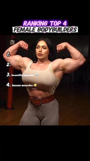 Ranking top 4 female bodybuilders 💀 #ranking #bodybuilder